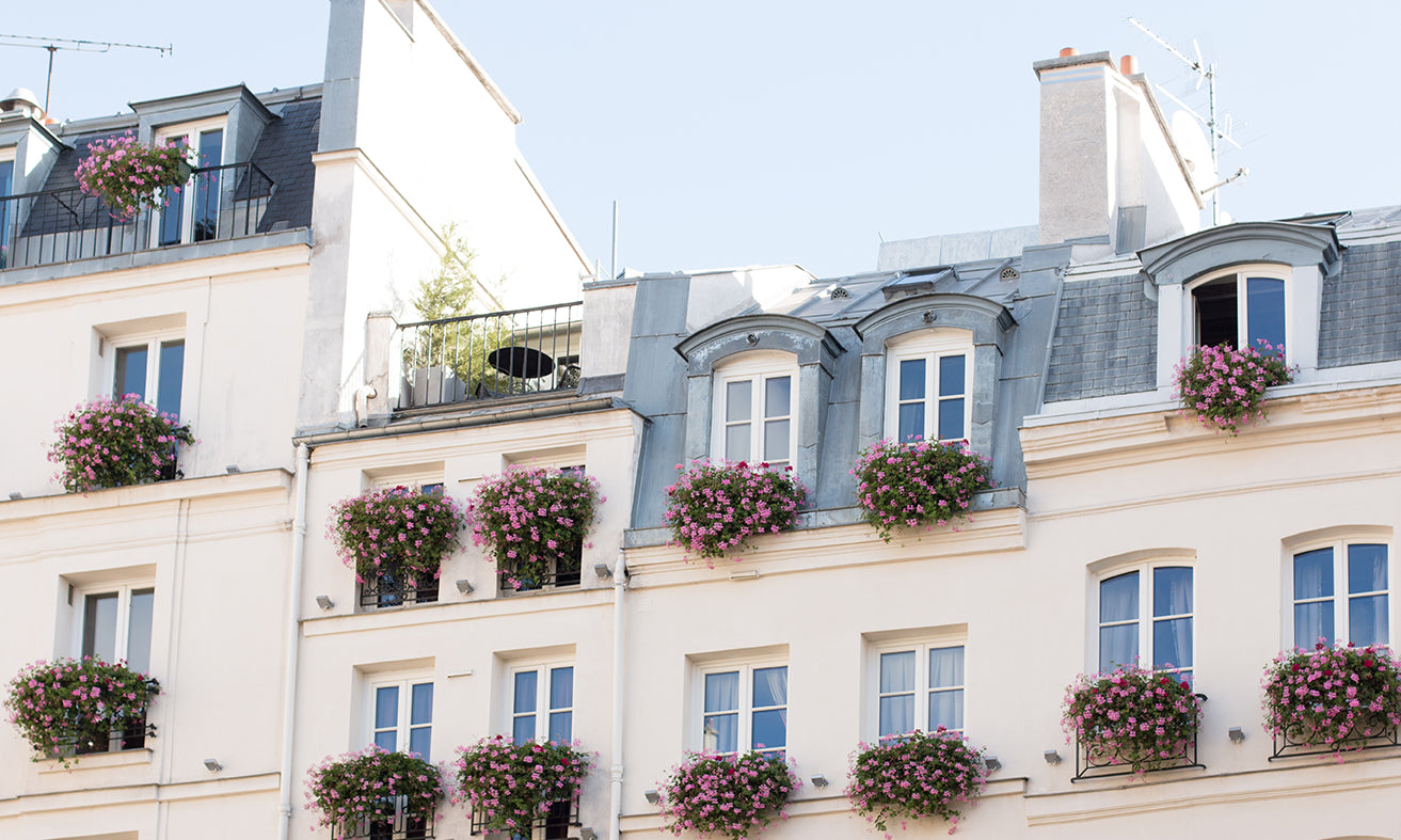 Spring Floral Balcony on St Germain de Près - Every Day Paris 