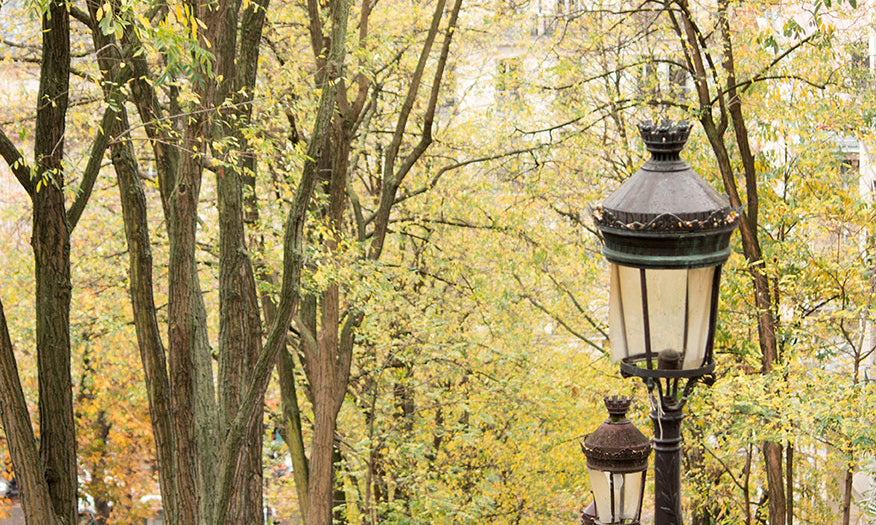 Taking the stairs in Montmartre Fall - Every Day Paris 