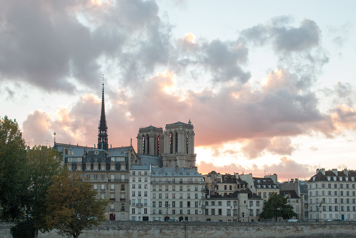 Notre Dame Sunset on The Seine - Every Day Paris 