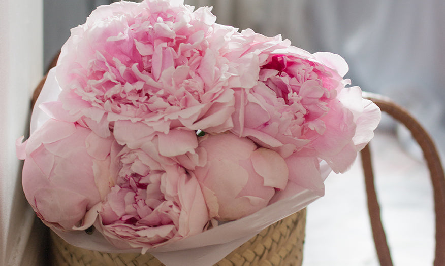 Market Basket Paris Peonies - Every Day Paris 