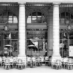 Paris Café Black and White Print Set of Four - Every Day Paris 