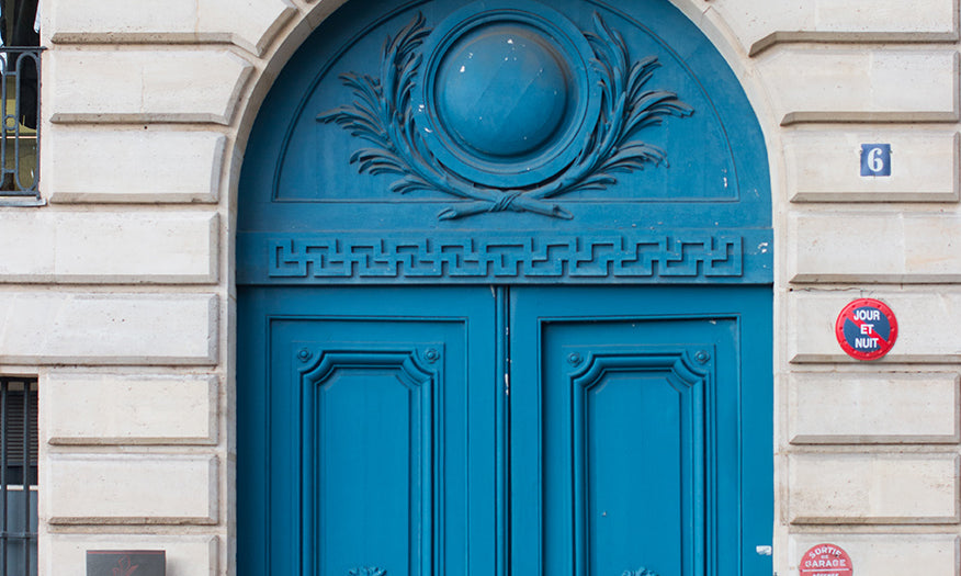 Left Bank Blue Door - Every Day Paris 