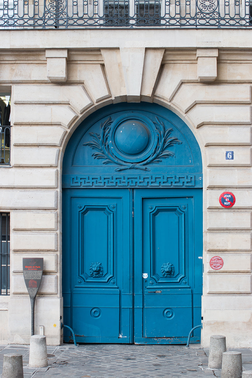 Left Bank Blue Door - Every Day Paris 