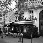 Black and White Paris Café on the Left Bank - Every Day Paris 