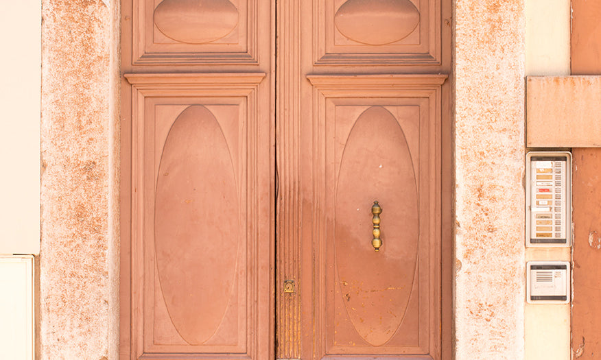 Orange door in Menton France - Every Day Paris 