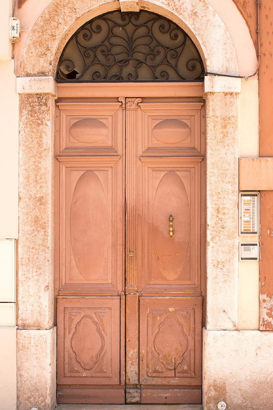 Orange door in Menton France - Every Day Paris 