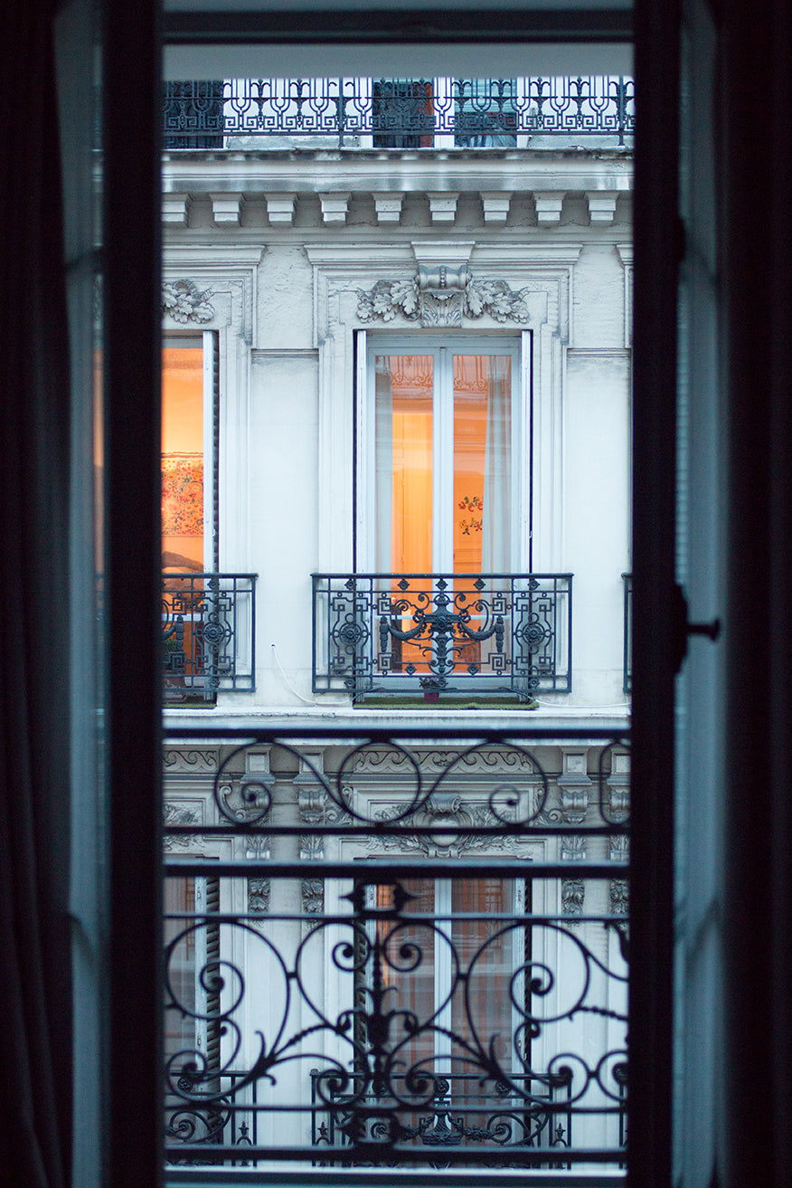 Paris Window at Dusk - Every Day Paris 