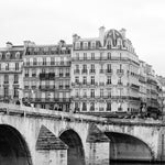 Black and White Seine Morning Stroll - Every Day Paris 
