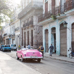 Pink Havana Taxi on the Streets of Cuba - Every Day Paris 