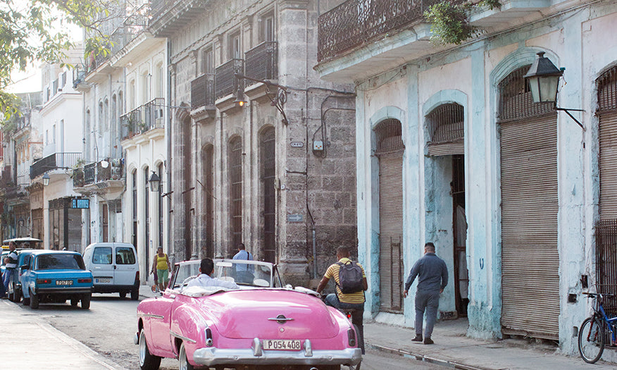 Pink Havana Taxi on the Streets of Cuba - Every Day Paris 
