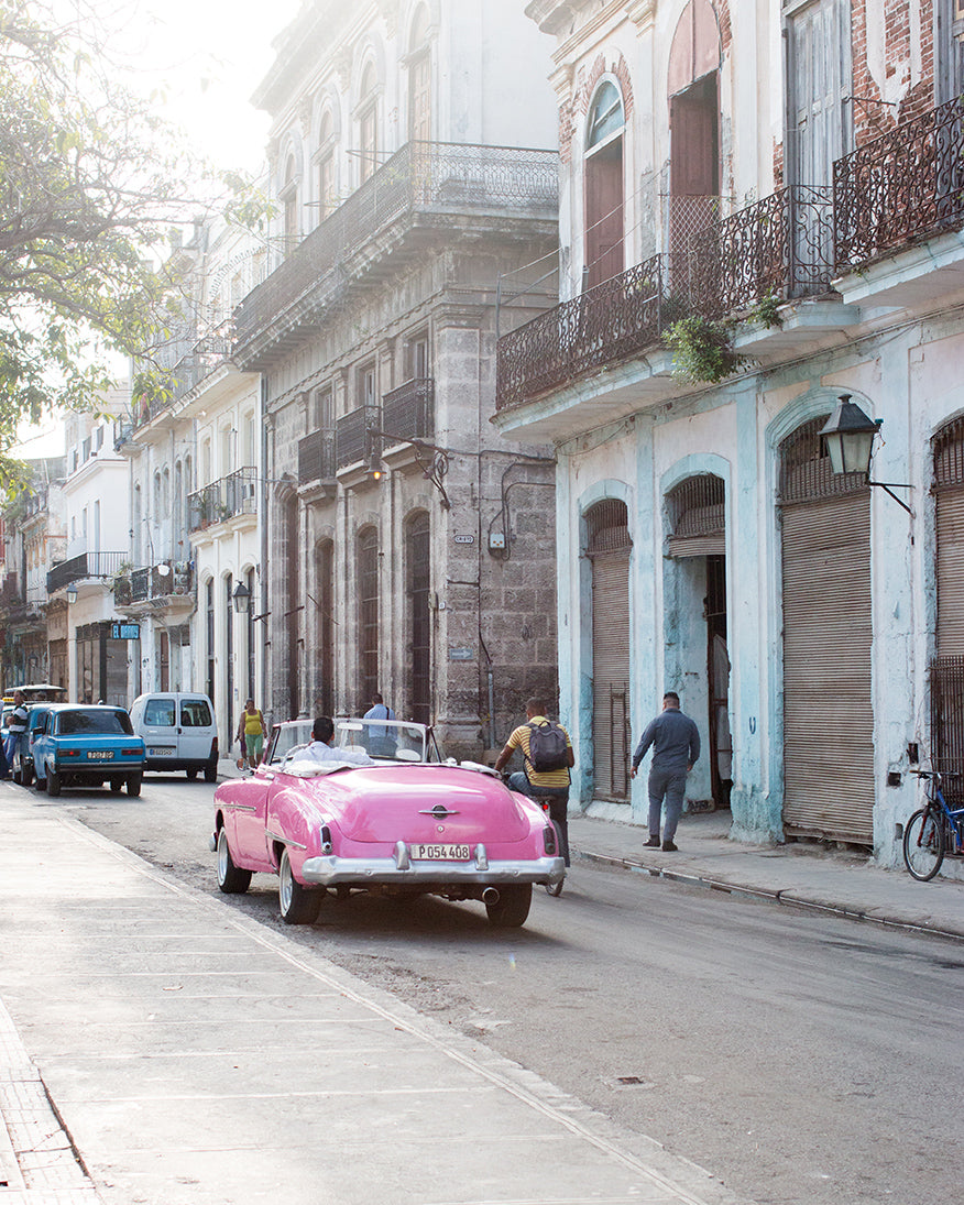 Pink Havana Taxi on the Streets of Cuba - Every Day Paris 