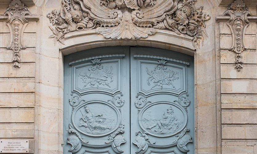 Blue Door on The Left Bank - Every Day Paris 