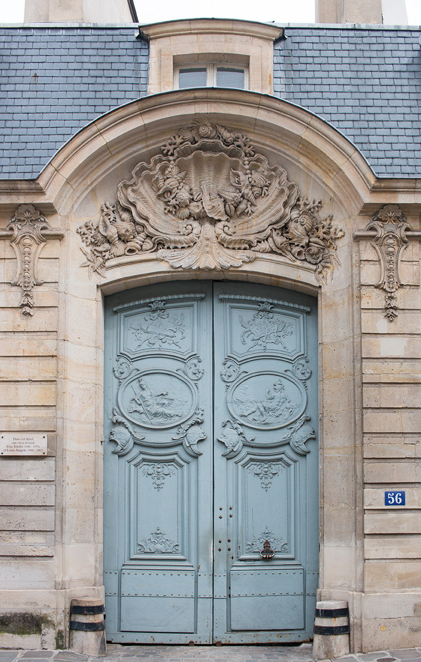 Blue Door on The Left Bank - Every Day Paris 