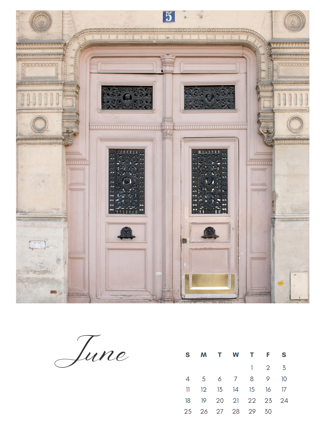 A Year in Paris 2023 Calendar