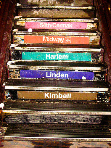 Chicago El Stairs - Every Day Paris 