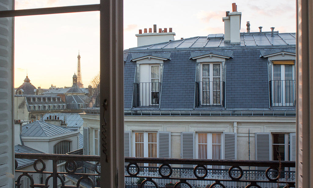 Window onto St Germain at Sunset - Every Day Paris 