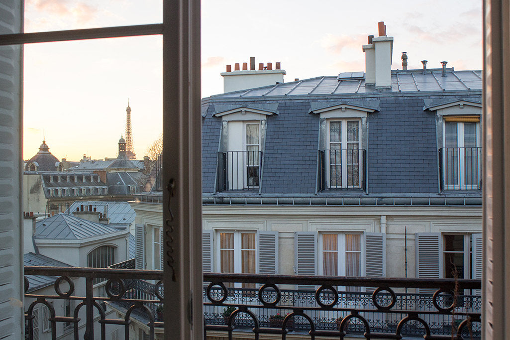 Window onto St Germain at Sunset - Every Day Paris 