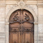 Brown Apartment door on The Left Bank - Every Day Paris 