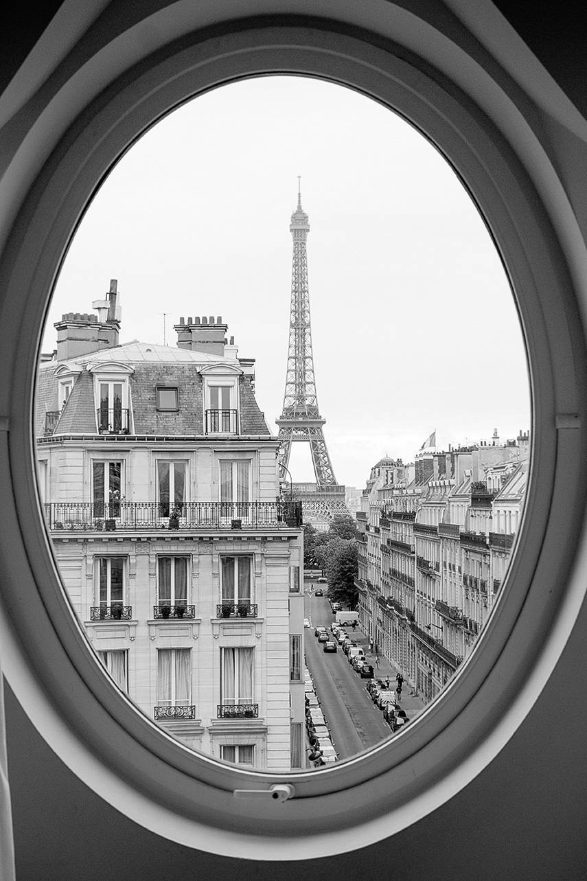 Eiffel Tower Window View - Every Day Paris 