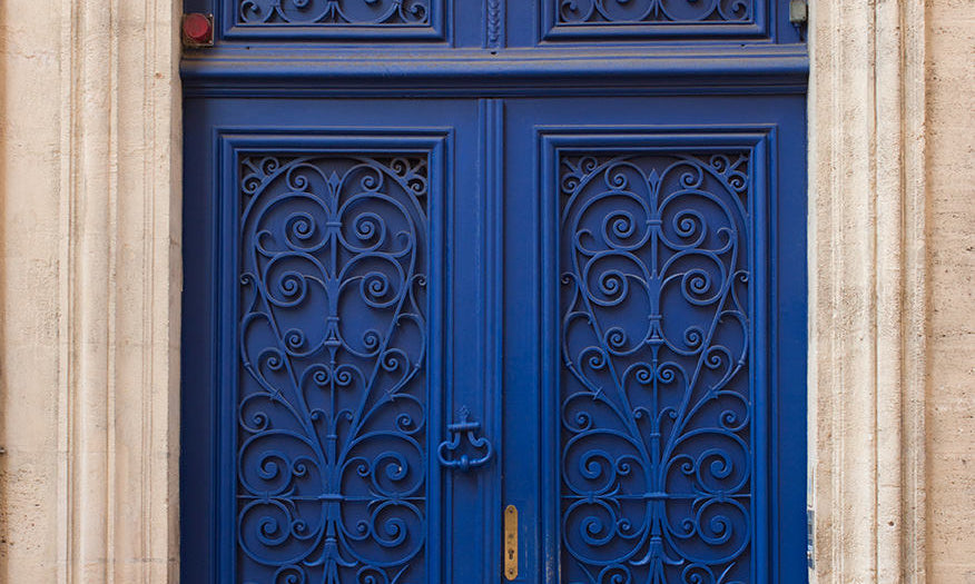 Blue Door in Bordeaux France - Every Day Paris 