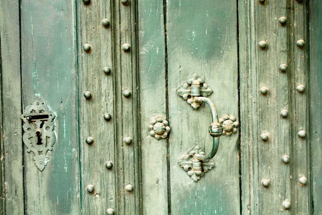 Mint Green Doors in Southern France - Every Day Paris 