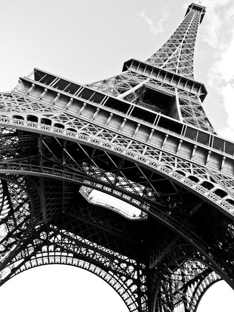 Black and White Eiffel Tower in Paris - Every Day Paris 