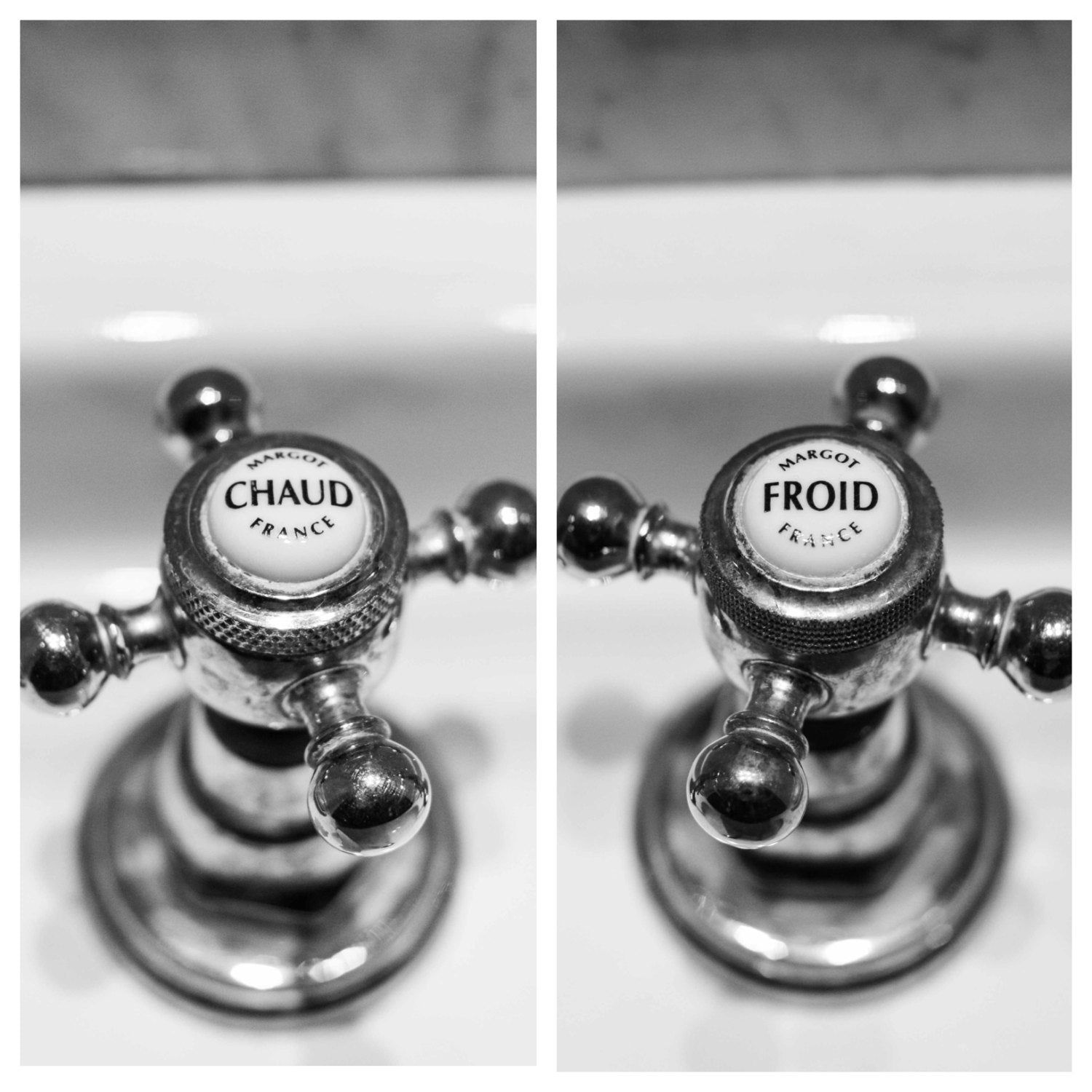 French Bathroom Hot and Cold Set - Every Day Paris 