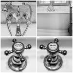 French Hot and Cold Bathroom Faucet Set of 4 - Every Day Paris 