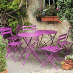 Purple Cafe Chairs in Paris - Every Day Paris 