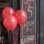 Red Balloons at Café St Regis - Every Day Paris 