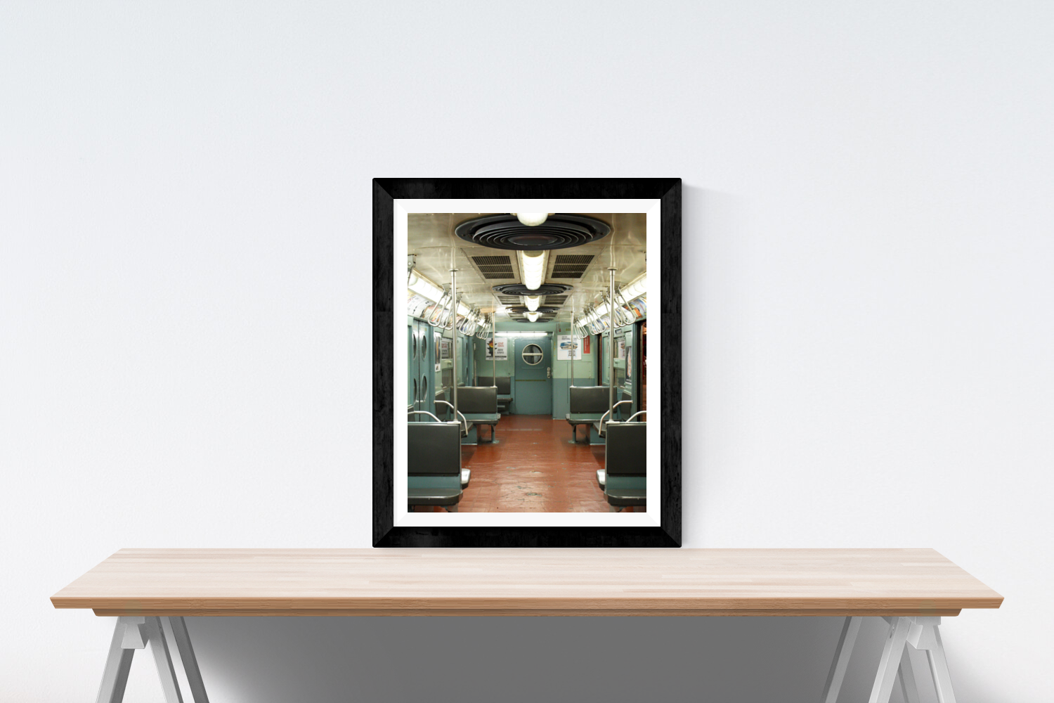 NYC Baby Blue Vintage Subway Train - Every Day Paris 