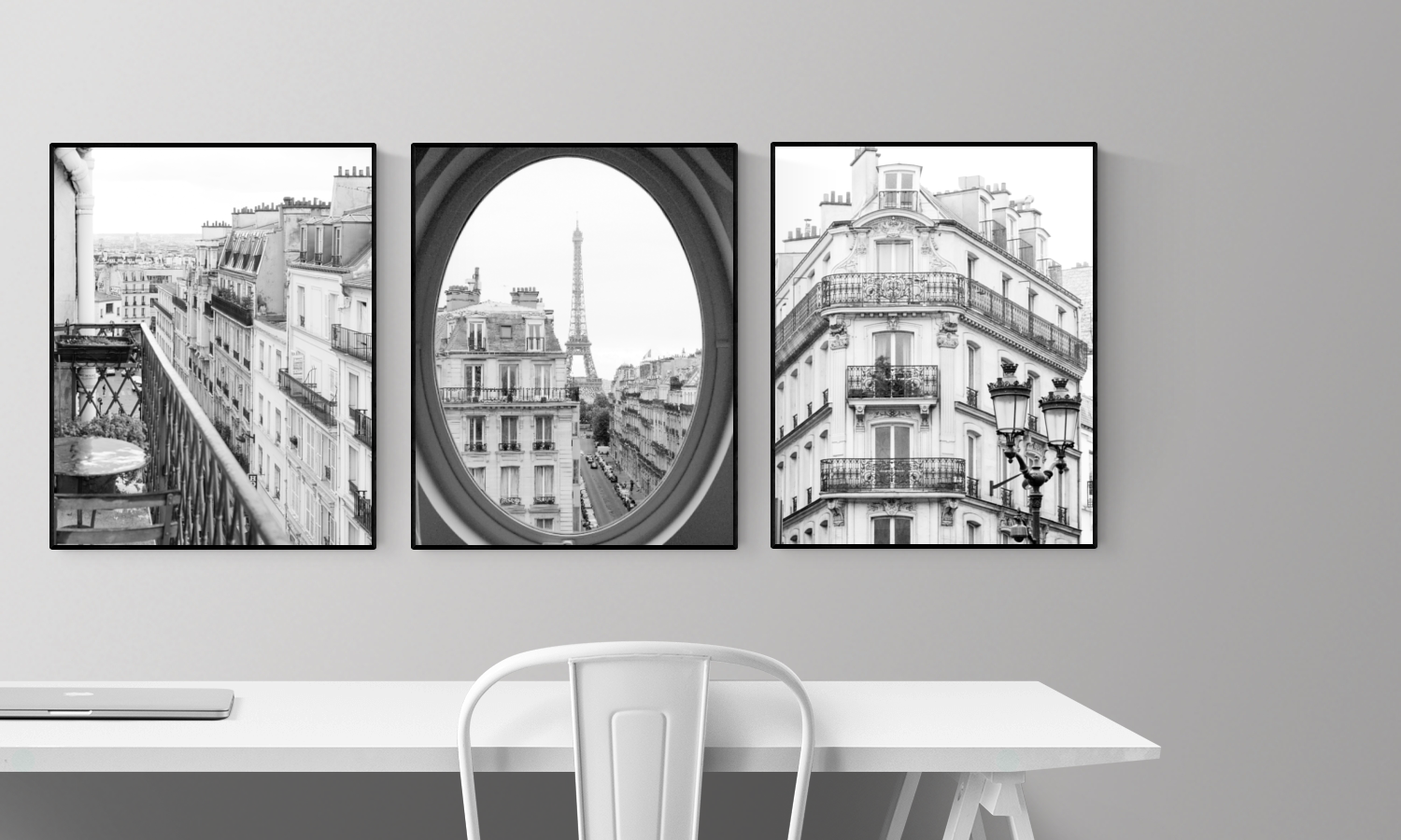 Paris Black and White Print Set of 3 - Every Day Paris 