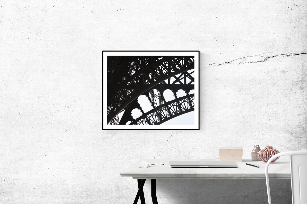 Black and White Eiffel Tower - Every Day Paris 