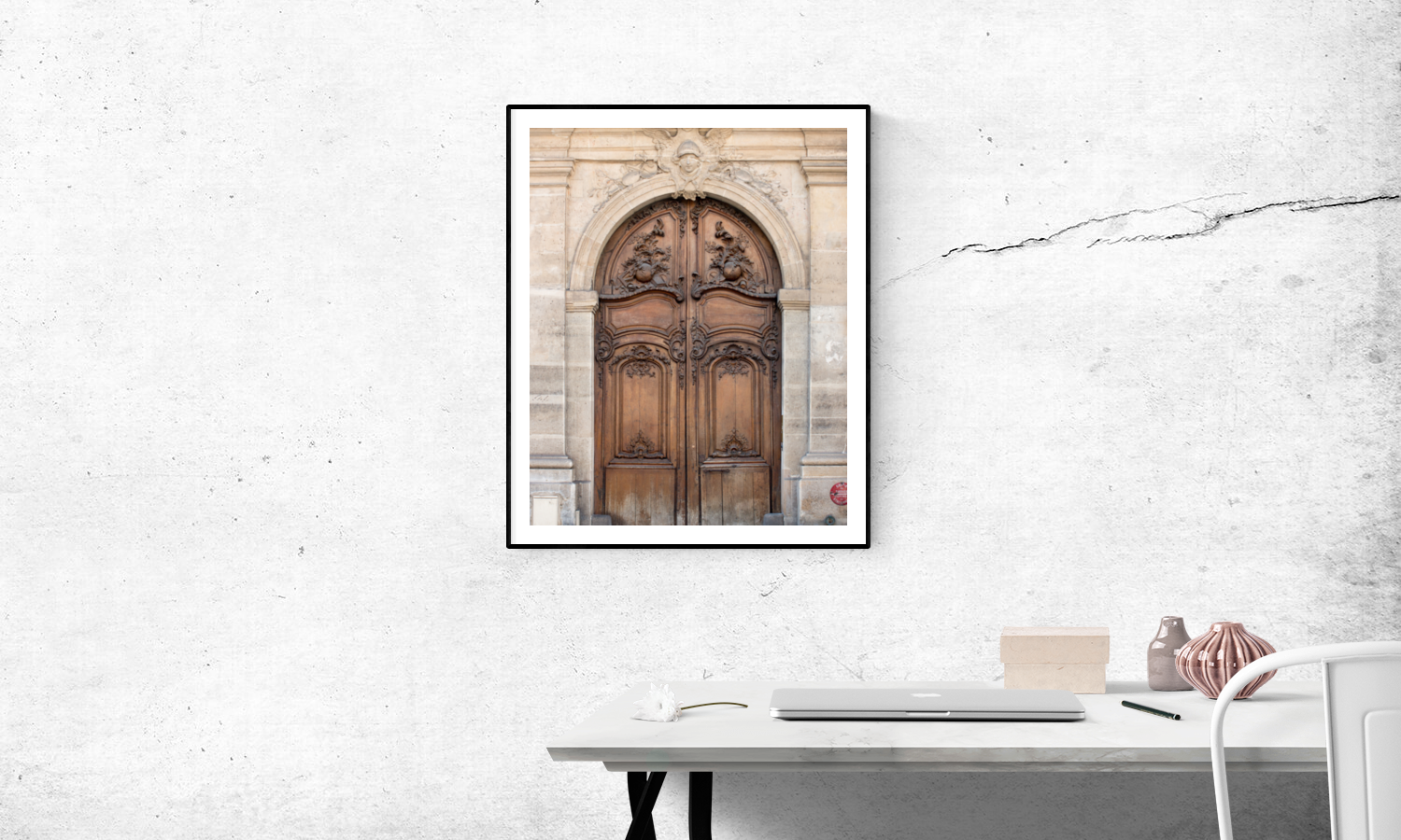 Brown Apartment door on The Left Bank - Every Day Paris 