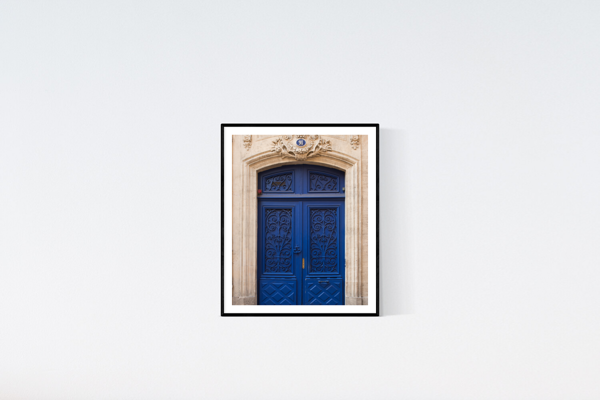 Blue Door in Bordeaux France
